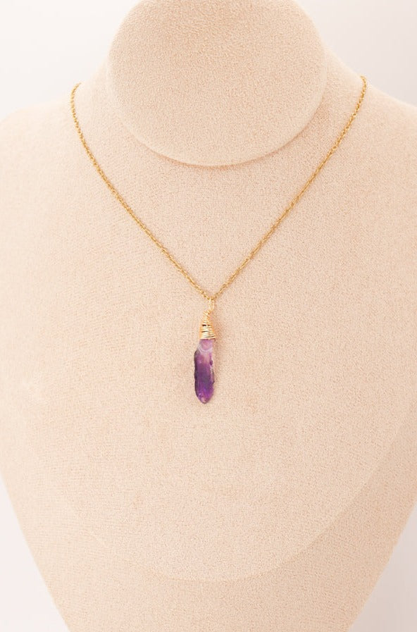 Pendant | Raw Amethyst nugget