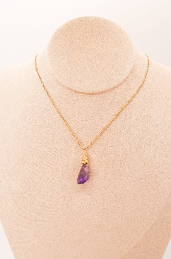 Pendant | Raw Amethyst nugget