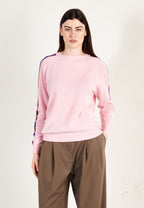 Pull col rond cachemire rose/violet/mandarine/écru femme - ZAYA 19