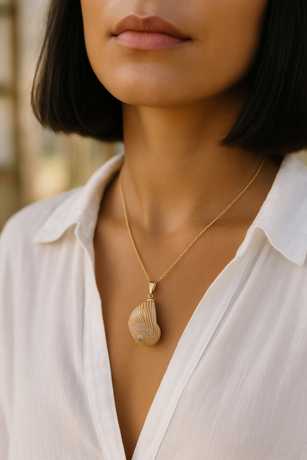 Collier coquillage Line